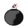 Boom goes the bomb! Bomb event sprite.